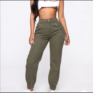 FashionNova Olive Joggers